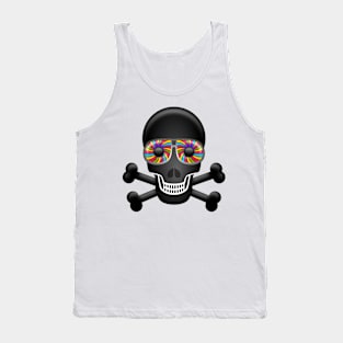 skull psychedelic Tank Top